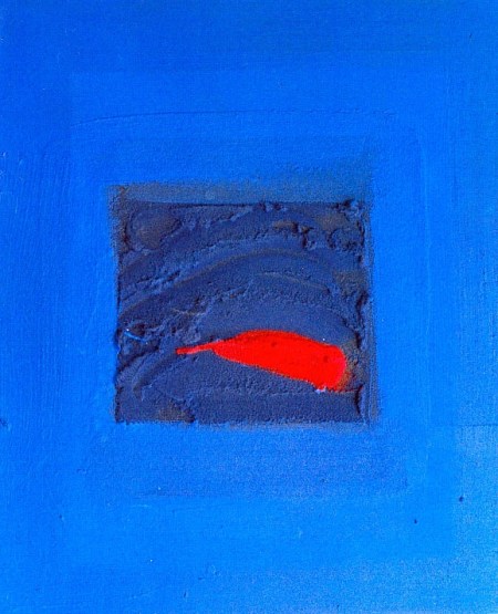 Couché de soleil dans le creux de la vague, 50 x 60 cm, mai 2005