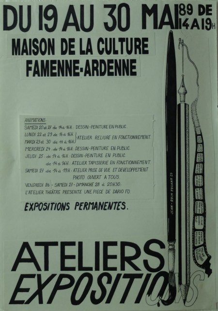 afffichée sérigraphiée 1989